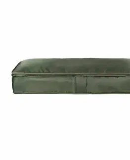Compactor Nízky úložný textilný box GreenTex, 107 x 46 x 16 cm, zelená