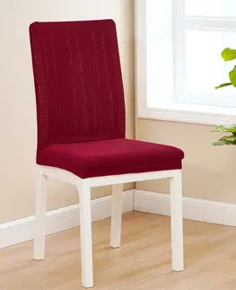 4Home Napínací poťah na stoličku Magic clean červená, 45 - 50 cm, sada 2 ks
