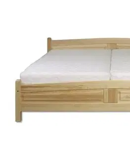 Manželská posteľ - masív LK104 | 160cm borovica Morenie: Orech