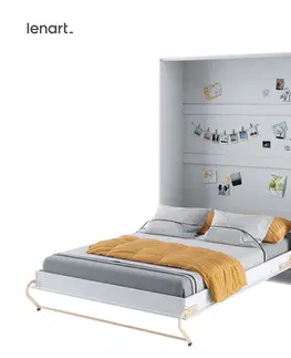 Dig-net nábytok Sklápacia posteľ Lenart CONCEPT PRO CP-01 | 140 x 200 cm Farba: Sivá