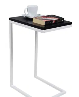 ArtAdrk Príručný stolík SPARK | biele nohy Farba: Biela