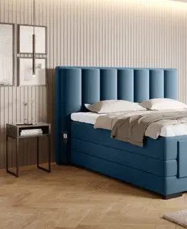 ArtElta Manželská posteľ VEROS Boxspring | elektrická polohovateľná 180 x 200 cm Farba: Velvet Mat 24