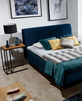 ArtElta Manželská posteľ ASTERIA | 160 x 200 cm Farba: Čierna / Soft 11