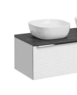 ArtCom Kúpeľňový komplet LEONARDO White DU120/1 s doskou a umývadlom