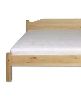 Manželská posteľ - masív LK106 | 180cm borovica Morenie: Orech