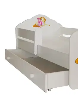ArtAdrk Detská posteľ CASIMO | so zásuvkou a zábranou Prevedenie: Víla s krídlami