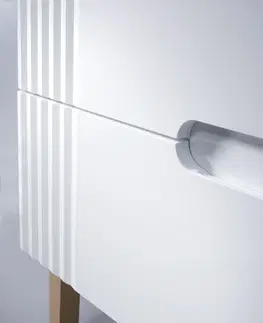 ArtCom Kúpeľňová skrinka s umývadlom a doskou FIJI White DU80/1 | 80 cm