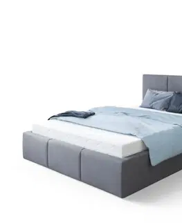 FDM Čalúnená manželská posteľ FRESIA | 160 x 200 cm Farba: Biela