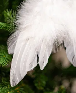 Anjelské krídla z peria, farba biela, balené 12ks v polybag. Cena za 1 ks.