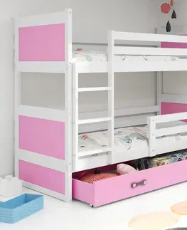BMS Detská poschodová posteľ RICO | biela 80 x 160 cm Farba: Biela