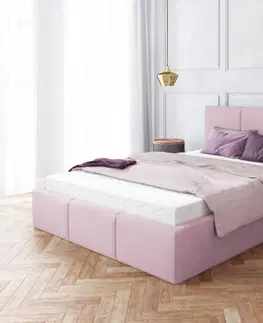 FDM Čalúnená manželská posteľ FRESIA | 180 x 200 cm Farba: Zelená