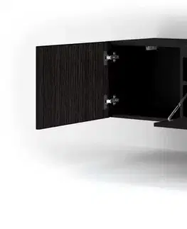 ARTBm TV stolík AURA 200 | čierny lesk Variant: s LED osvetlením