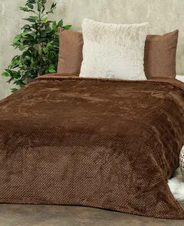 Matex Prehoz na posteľ Montana hnedá, 170 x 210 cm