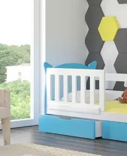 ArtAdrk Detská posteľ LENA Farba: Biela / oranžová