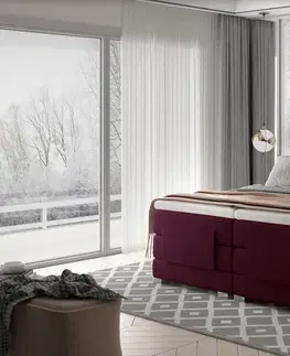 ArtElta Manželská polohovateľná posteľ CLOVER Boxspring | 180 x 200 cm farebné prevedenie: Monolith 37