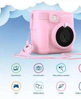 LAMAX InstaKid1 detský fotoaparát, ružová