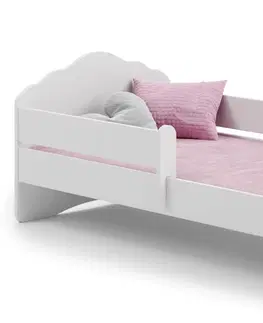 ArtAdrk Detská posteľ CASIMO | so zábranou Prevedenie: Dievča s jednorožcom