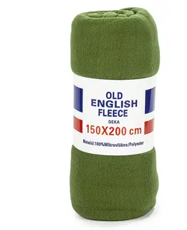 Jahu Fleecová deka UNI zelená, 150 x 200 cm