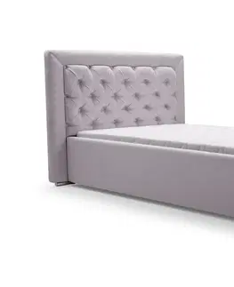 ArtIdz Čalúnená jednolôžková posteľ DANIELLE | 90 x 200 cm Farba: Čierna Velva 19