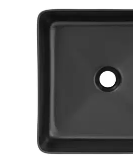 ArtCom Keramické umývadlo UM-6276 | SLIM 1 čierne
