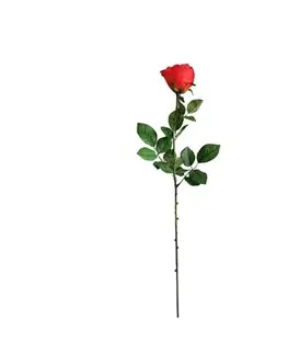 Umelá ruža, červená, 69 cm
