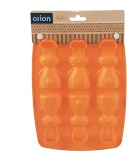 Orion Forma silikón čokoláda zajačikovia 6, oranžová