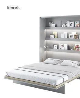 Dig-net nábytok Sklápacia posteľ Lenart BED CONCEPT BC-13 | 180 x 200 cm Farba: Sivá