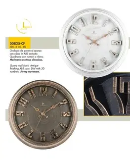 Lowell 00825B Dizajnové nástěnné hodiny pr. 40 cm