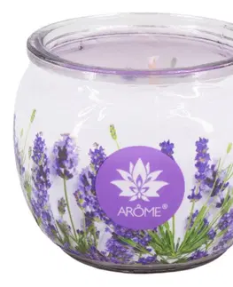 Arome Vonná sviečka v skle Lavender, 90 g