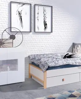 ArtBed Detská posteľ ZARA | 80 x 180 cm Farba: Modré čelo - Quartz 606