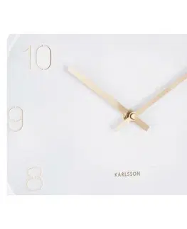 Karlsson 5788WH dizajnové nástenné hodiny, pr. 30 cm