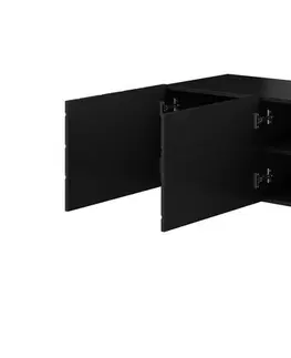 ArtCam TV stolík ABETO | 200 Farba: čierna / čierny lesk