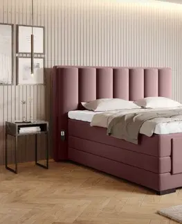 ArtElta Manželská posteľ VEROS Boxspring | elektrická polohovateľná 140 x 200 cm Farba: Poco 07 