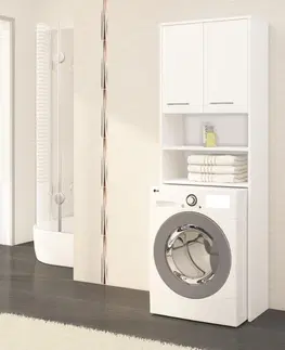 ArtAko Skrinka nad práčku FIN CLIPS Farba: Biela