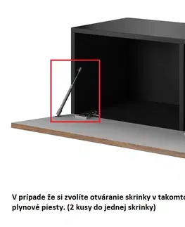 ArtCam TV stolík ROCO RO-1 roco: korpus biely mat / okraj biely mat / dvierka biely mat