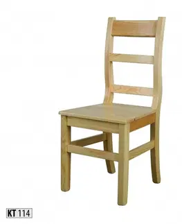 Drewmax Jedálenská stolička - masív KT114 / borovica Morenie: Jelša