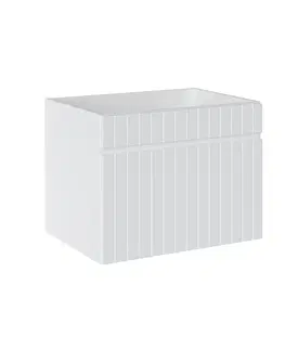 ArtCom Kúpeľňová skrinka s umývadlom a doskou ICONIC White DU140/1 | 140 cm