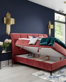 ArtElta Manželská posteľ ADERITO Boxspring | 160 x 200 cm Farba: Jasmine 90 / Jasmine 90