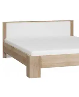 WIP Manželská posteľ VIKI 11 | bez roštu Farba: Biela / biely lesk