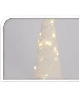 Vianočný LED kužeľ Cavallo biela, 12 x 40 cm