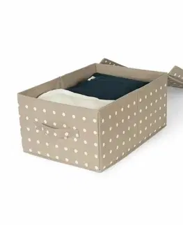 Compactor Skladací úložný kartónový box Rivoli, 30 x 43 x 19 cm, hnedá