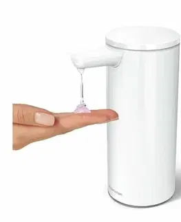 Simplehuman Bezdotykový dávkovač mydla a dezinfekcie 266 ml, biela