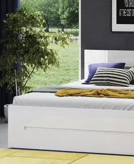 Szynaka Manželská posteľ SELENE 33 |  biela Prevedenie: Manželská posteľ 160 x 200 cm
