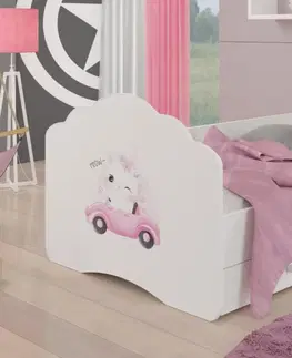 ArtAdrk Detská posteľ CASIMO | so zásuvkou a zábranou Prevedenie: Levík