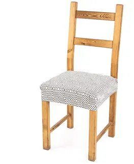 4Home Napínací poťah na sedák na stoličku Comfort Plus Geometry, 40 - 50 cm, sada 2 ks