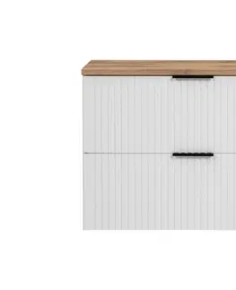 ArtCom Kúpeľňová skrinka s doskou ADEL White D80/1 | 80 cm