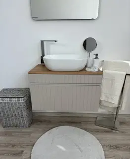 ArtCom Kúpeľňová skrinka s umývadlom a doskou ICONIC Cashmere DU60/1 | 60 cm