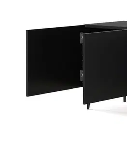 ARTBm TV stolík RAVENNA C 4D 200 | čierna lesklá Prevedenie: Čierna / čierny lesk / zlatá podnož