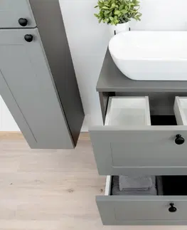 Artstolk Kúpeľňová zostava SENJA | sivá Varianta: Kúpeľnová skrinka SENJA DUM 60S2