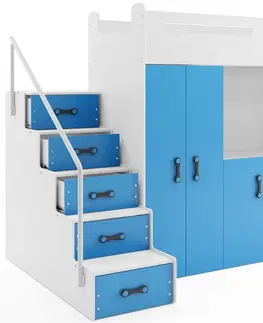 BMS Detská poschodová posteľ  so stolíkom MAX 4 Farba: Zelená